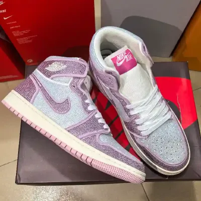 AIR JORDAN 1 VIOLET-SILVER